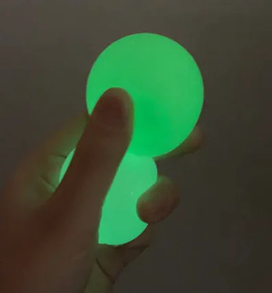 Balle sensorielle transparente lumineuse colle plafond