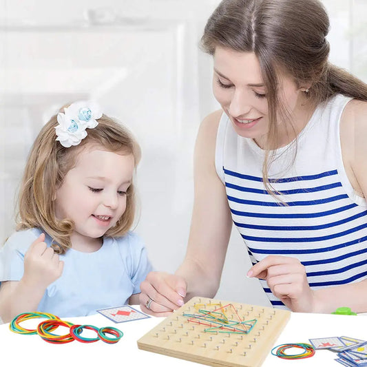 Jeu éducatif Montessori en bois pour développer la logique et la résolution de problèmes
