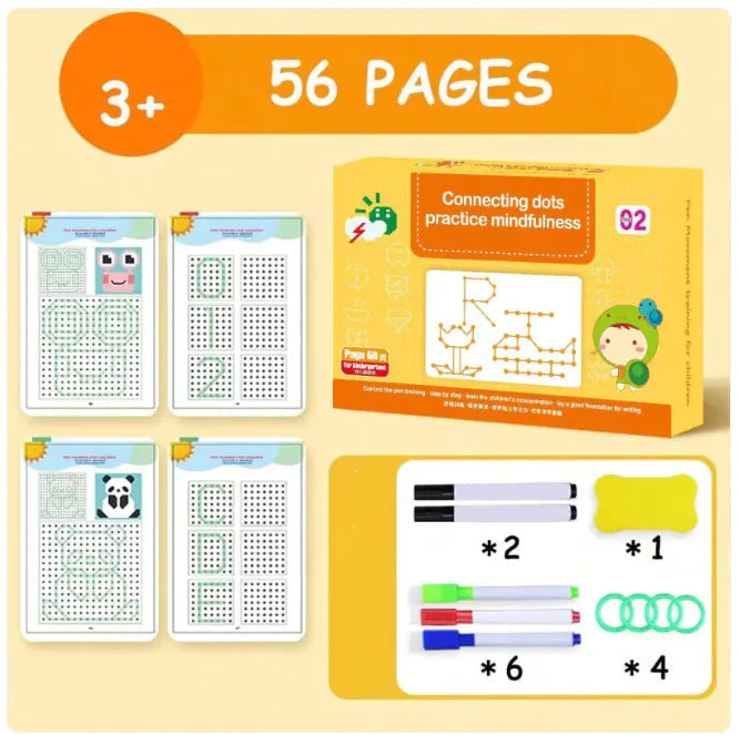 Kit complet avec stylos et effaceur pour exercices effaçables