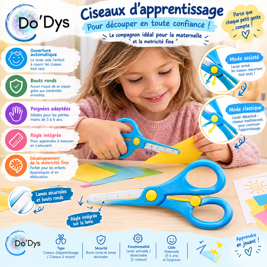 enfant 4 ans grande section ciseaux ressort mode assisté découpage Do'Dys
