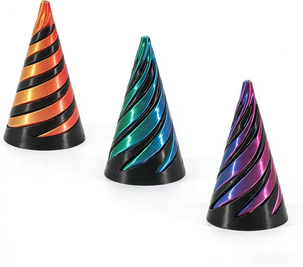 Pyramide anti-stress rotative : le fidget visuel pour ancrer l'attention