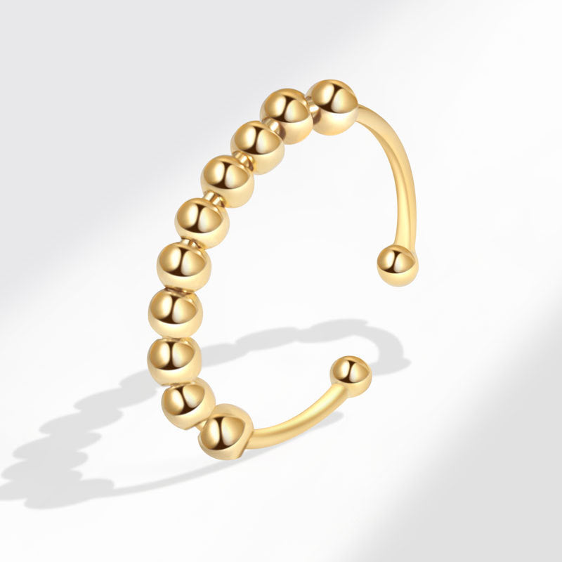 Bague anti-stress fine et élégante