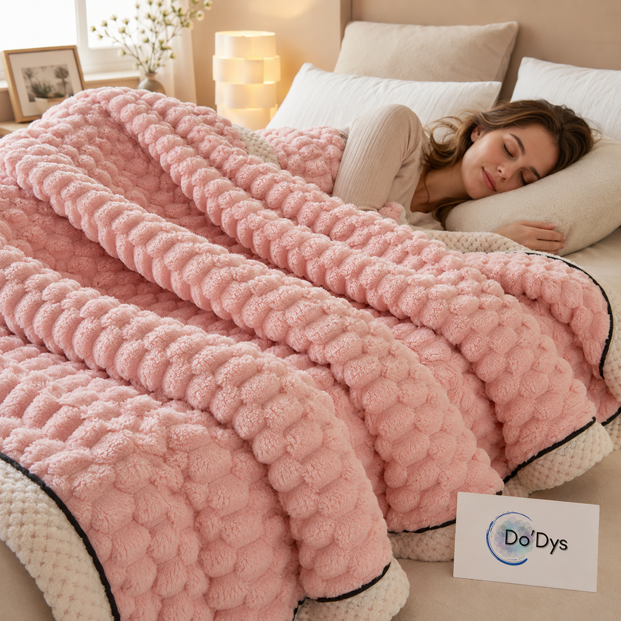 couverture sensorielle rose
