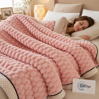 couverture sensorielle rose