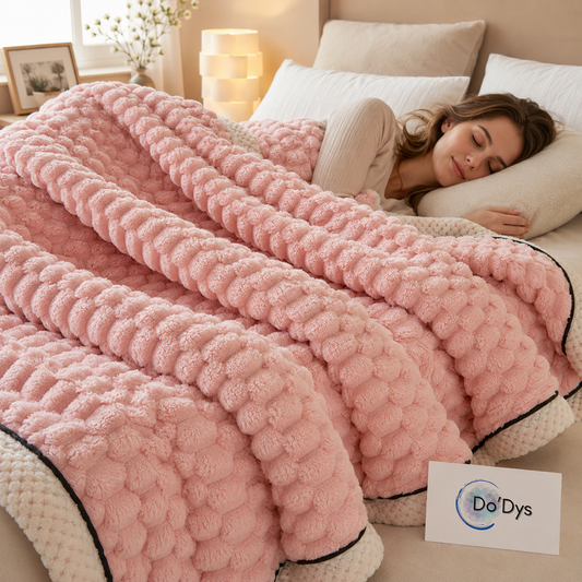 couverture sensorielle rose