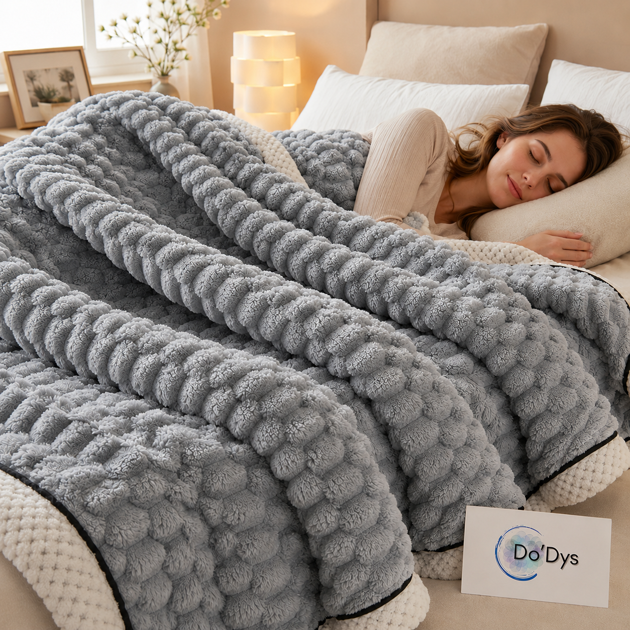 couverture sensorielle gris