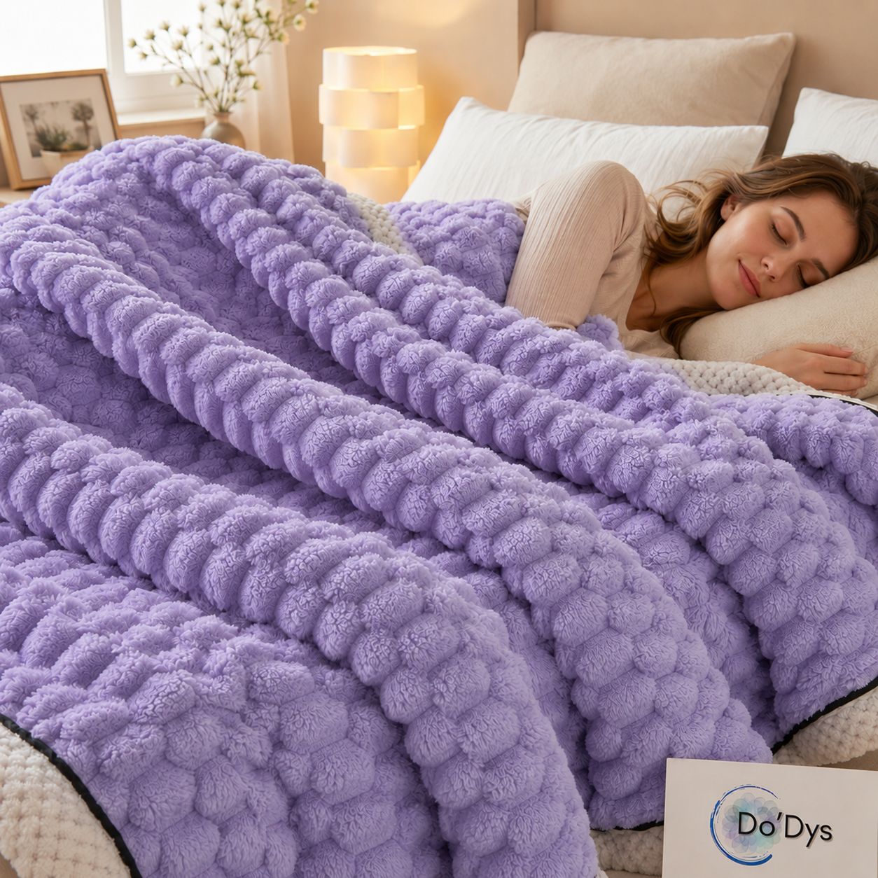 couverture sensorielle violet