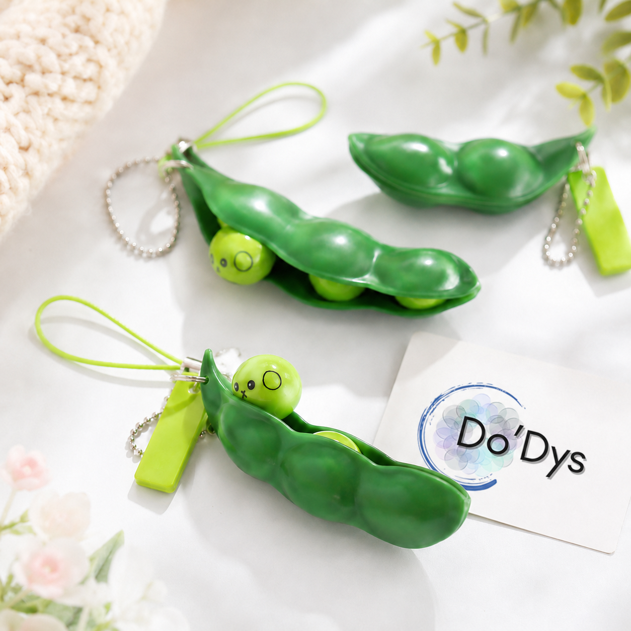 Porte clé petit pois : l'anti-stress discret à emporter partout