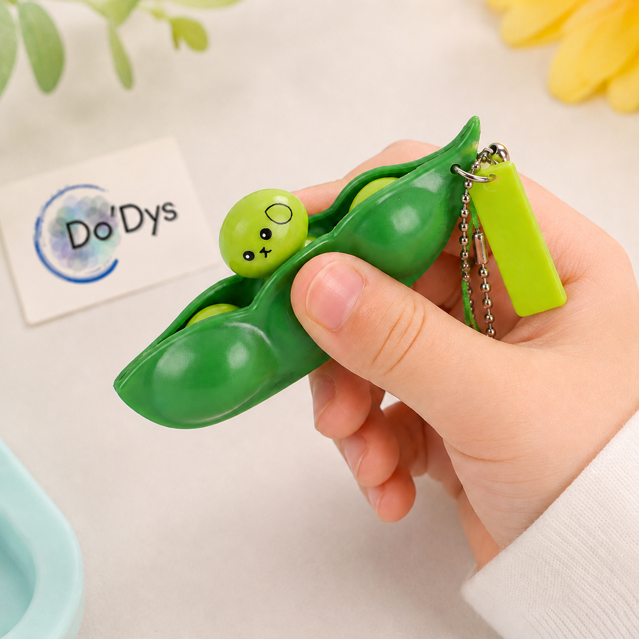 Porte clé petit pois : l'anti-stress discret à emporter partout
