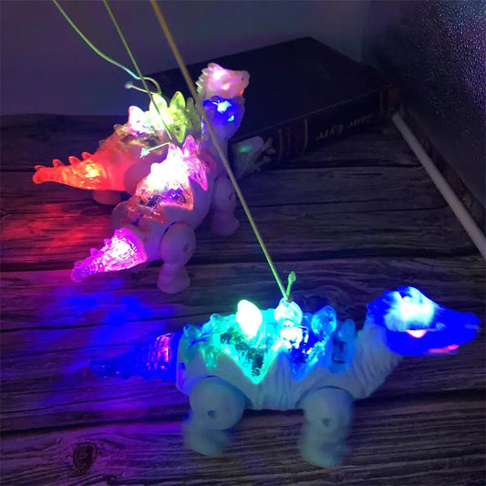 Dinosaure lumineux pour stimulation sensorielle
