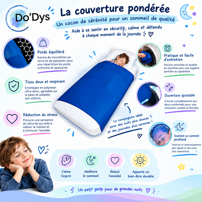 chambre enfant TSA drap compression matelas 1 place sommeil Do'Dys