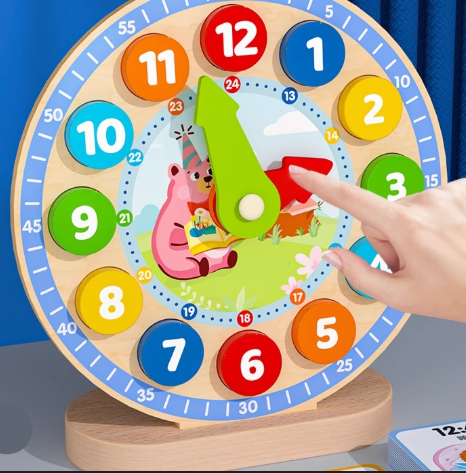 Horloge apprentissage minutes et heures