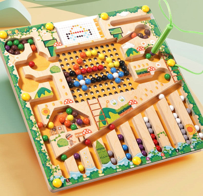 Labyrinthe sensoriel en bois pour réduire l’anxiété et favoriser l’attention