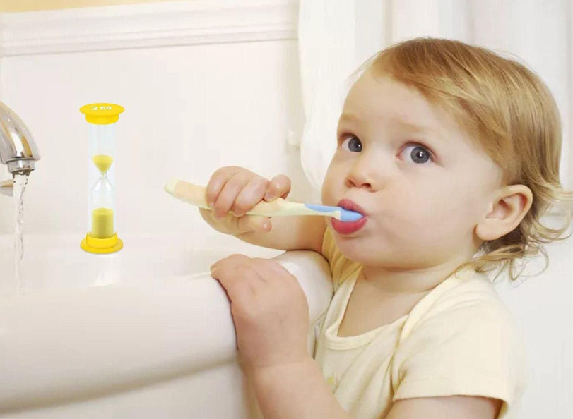 Sablier TIMER en plastique transparent avec sable coloré