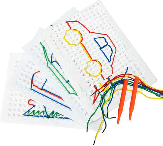 Tableau à enfiler pour créativité enfantine