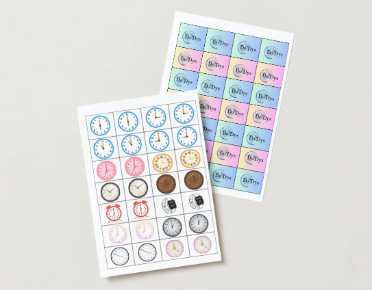 Activité ludique pour comprendre les heures et les minutes