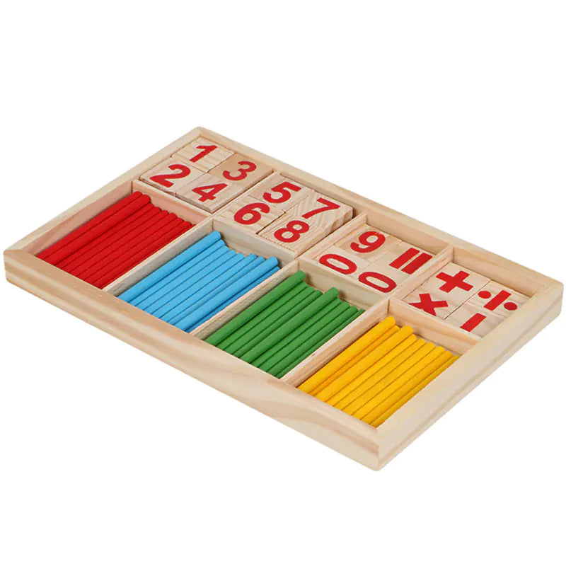 Bâtonnets colorés Montessori pour rendre les mathématiques ludiques