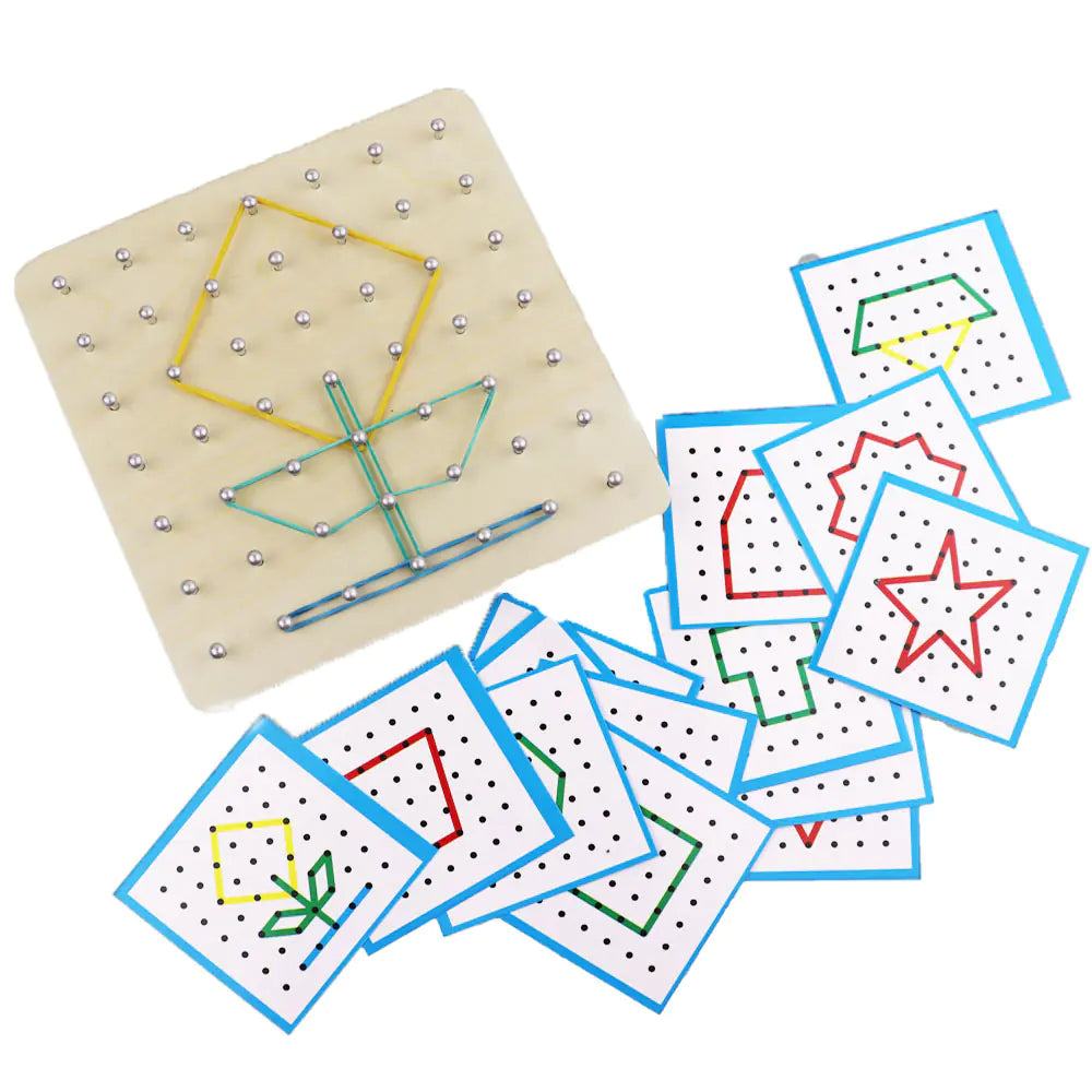 Jeu Montessori en bois, outil éducatif pour explorer les couleurs et les formes