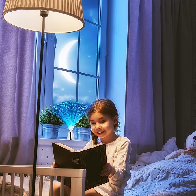 Lampe fibre optique tactile et visuelle