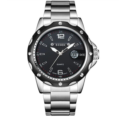 Montre a quartz 45 mm avec double graduation 12h/24h visible simultanement