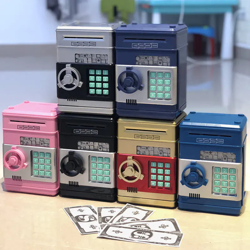 Tirelire éducative sécurisée avec mot de passe pour enfants