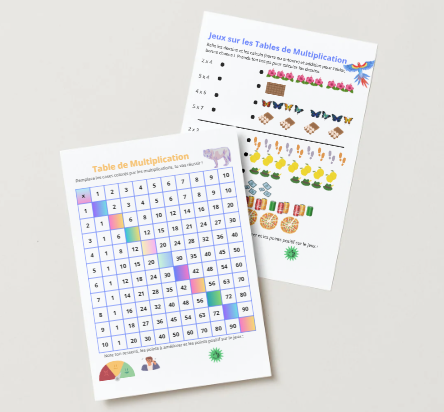 Activité éducative sensorielle pour comprendre les multiplications