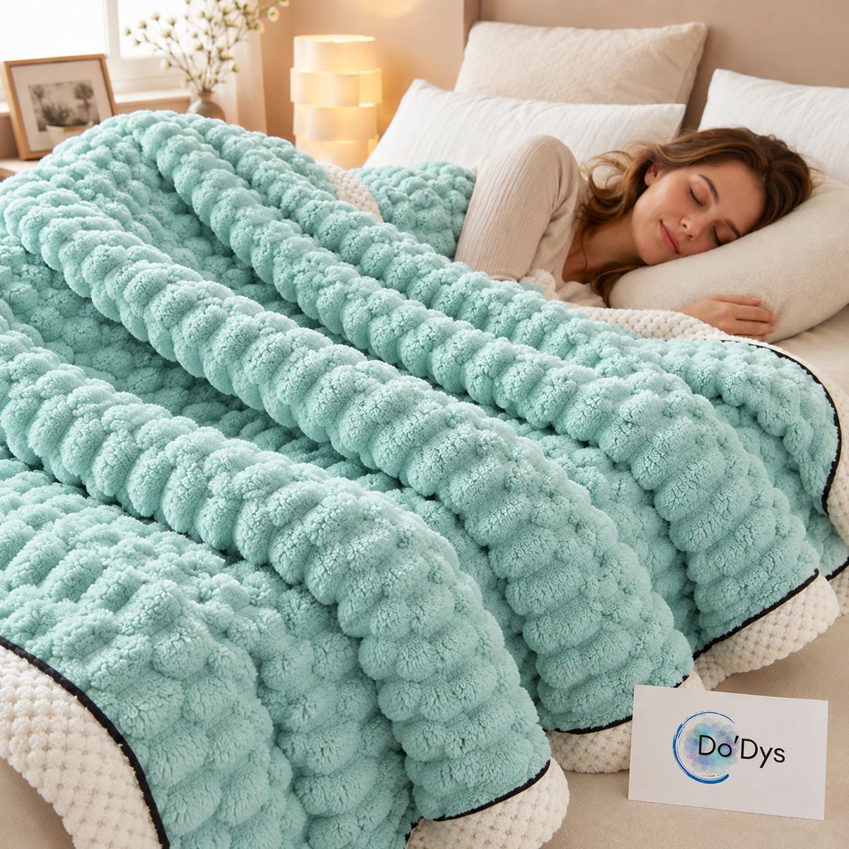 Couverture sensorielle à relief : réassurance tactile & sommeil