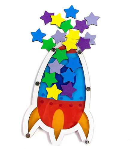 Bocal décoratif en bois pour récompenser les progrès des enfants atypiques