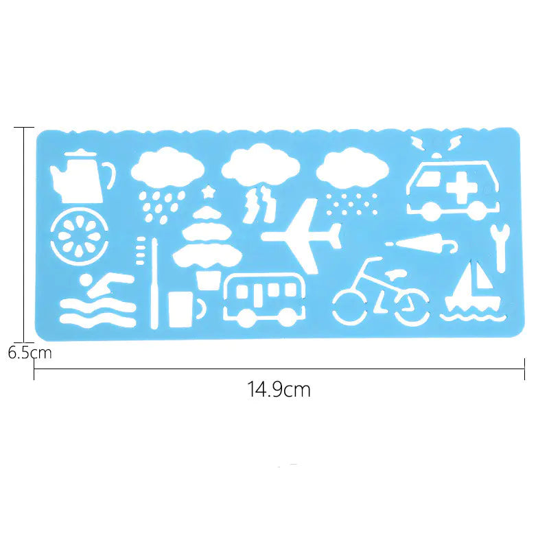 Règles à dessin pour cadre visuel clair