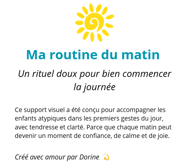 Routine visuelle du matin – PDF à imprimer