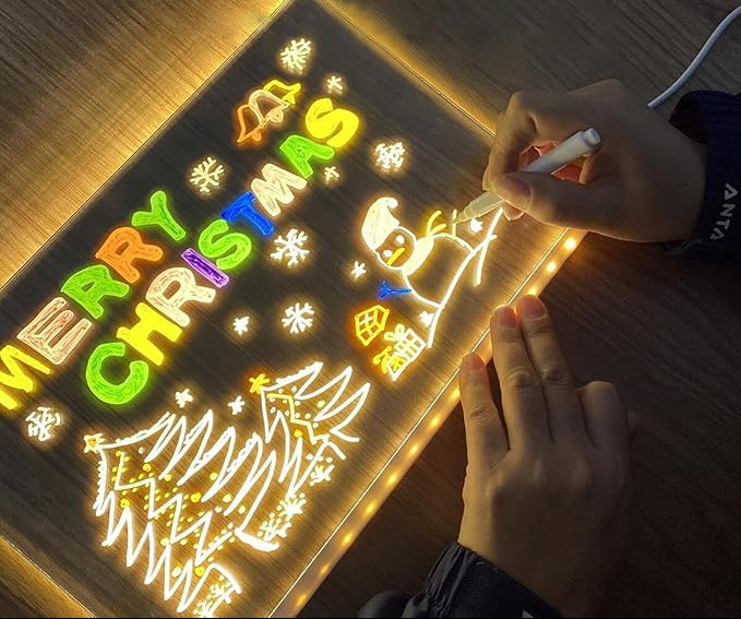 Tableau lumineux effaçable pour organisation