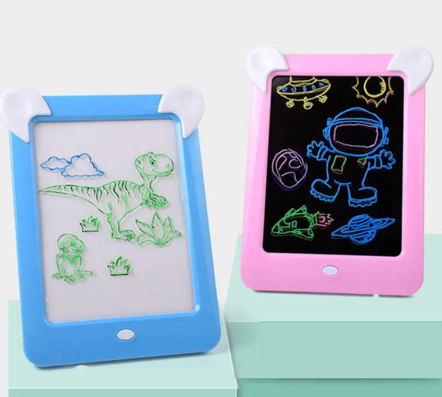 Tablette lumineuse pour écriture guidée