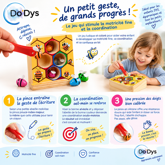 Jeu Ruche Motricité Fine Enfant DYS Dyspraxie