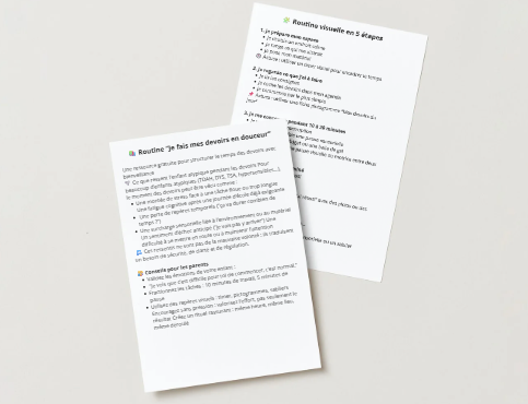Routine 5 étapes pour les devoirs