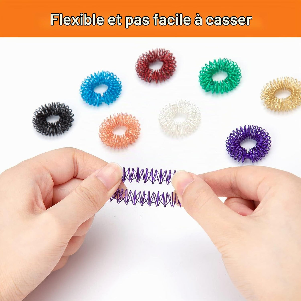 détail spirale anneau fidget acier texture proprioceptive Do'Dys