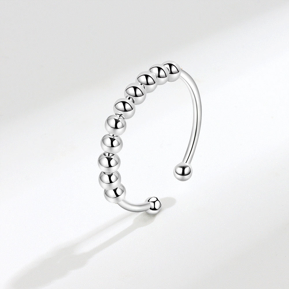 bague fidget 5 perles vs 10 perles argent S925 Do'Dys comparaison