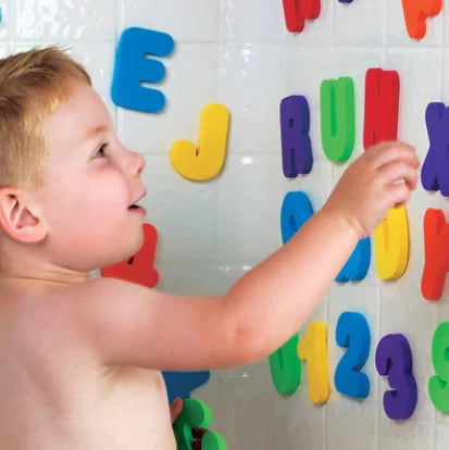 salle de bain lettres chiffres mousse EVA colorées DYS Do'Dys