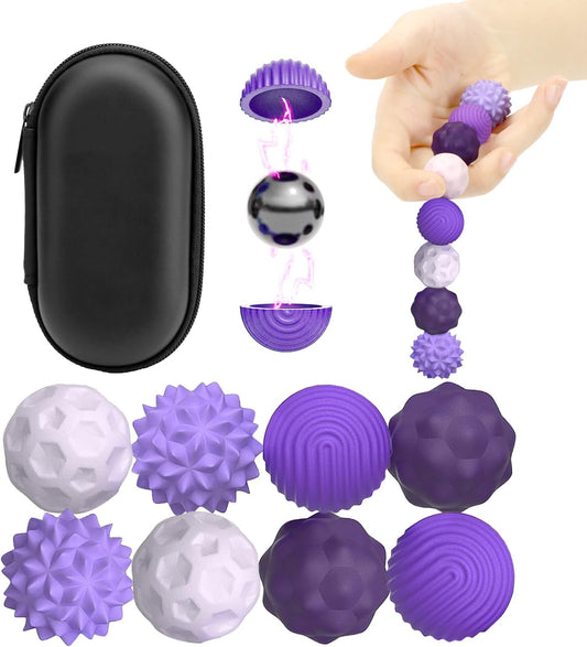 Coffret sensoriel balles magnétiques en silicone