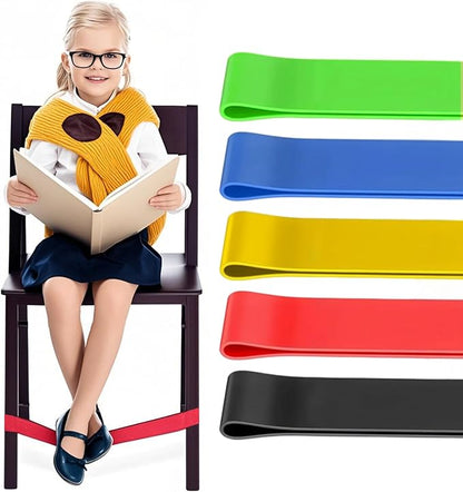 enfant TDAH utilisant bande sensorielle de chaise pour se concentrer en classe