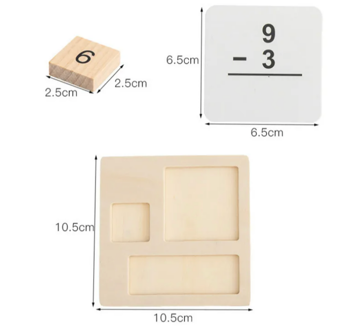 enfant DYS carte problème tableau bois cubes chiffres opération Do'Dys