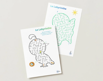 enfant dyspraxique labyrinthe chemin large contrôle crayon motricité