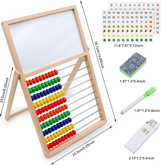 Tableau blanc magnétique pour poser des opérations