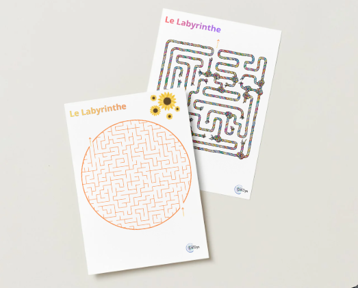 labyrinthe activité autonome classe enfant TDAH temps attente école
