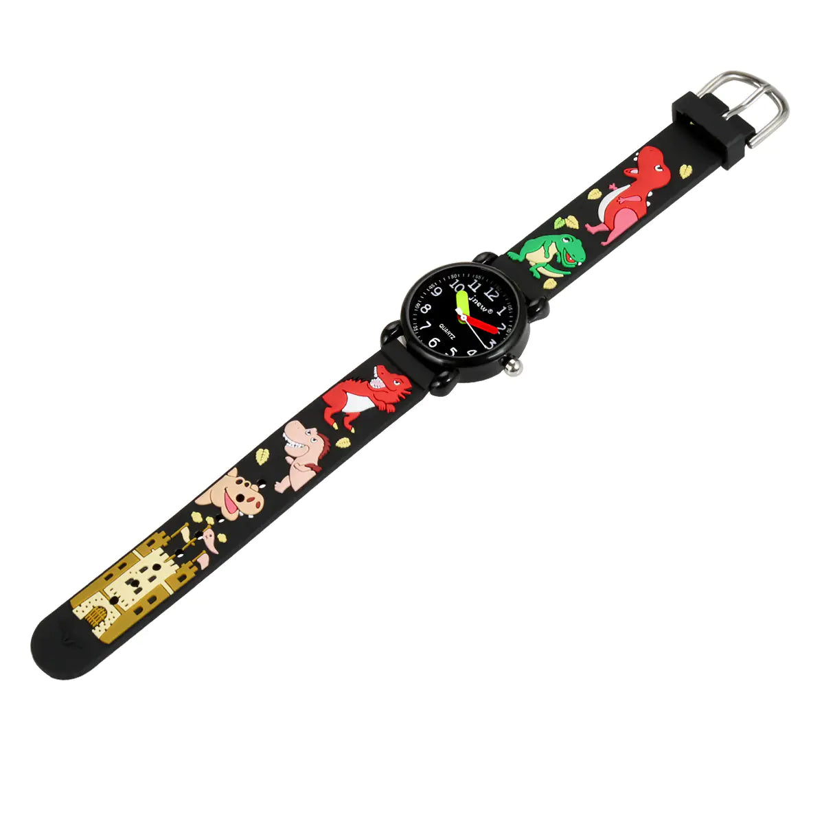 bracelet montre TDAH enfant actif étanche 3 ATM dinosaure 3D relief