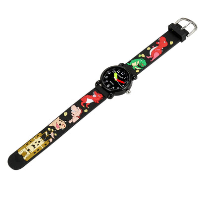 bracelet montre TDAH enfant actif étanche 3 ATM dinosaure 3D relief