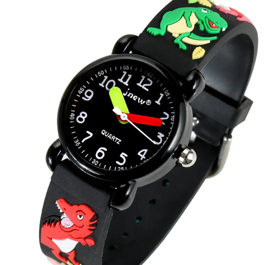 montre enfant motif dinosaure relief sensoriel port quotidien école jeu