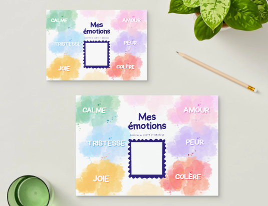 enfant DYS cochant cases tableau émotions semaine bureau maison Do'Dys