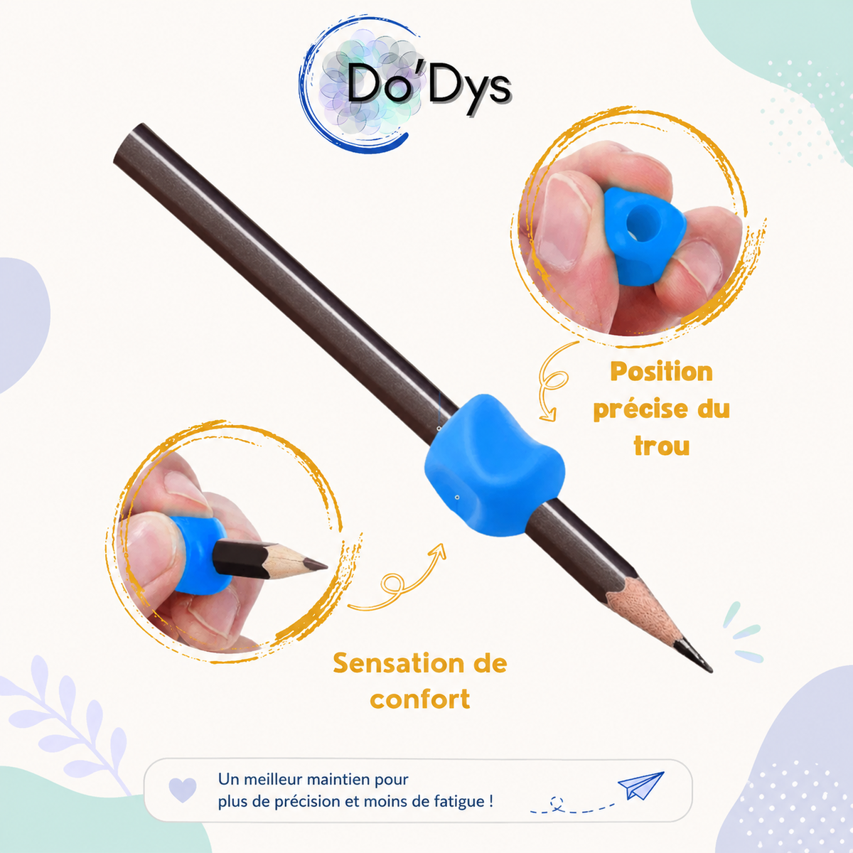 porte-stylo silicone plusieurs couleurs prise tripode Do'Dys