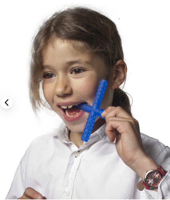outil à mâcher sensoriel deux variantes sucette stick silicone alimentaire