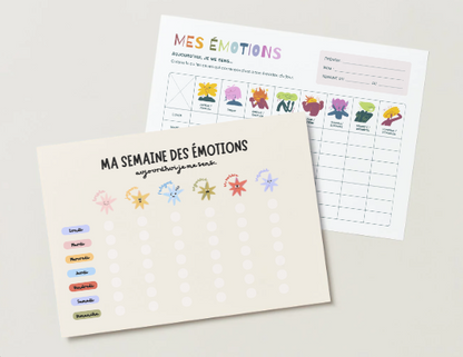 tracker émotions hebdomadaire monstres expressifs enfant atypique imprimable